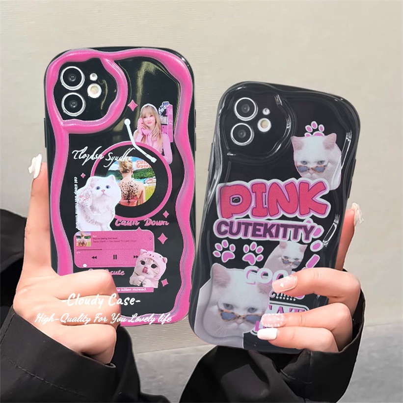 เคสป้องกันโทรศัพท์มือถือ-แบบนิ่ม-ลายแมวน่ารัก-สําหรับ-iphone-15-xr-14-13-11-12-pro-max-8-7-6-6s-plus-se-2020-xs-max