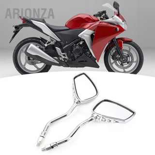 ARIONZA กระจกมองหลังรถจักรยานยนต์ 2 ชิ้น Skeleton Hand Claw Motor Motorbike Side Rear View Mirrors