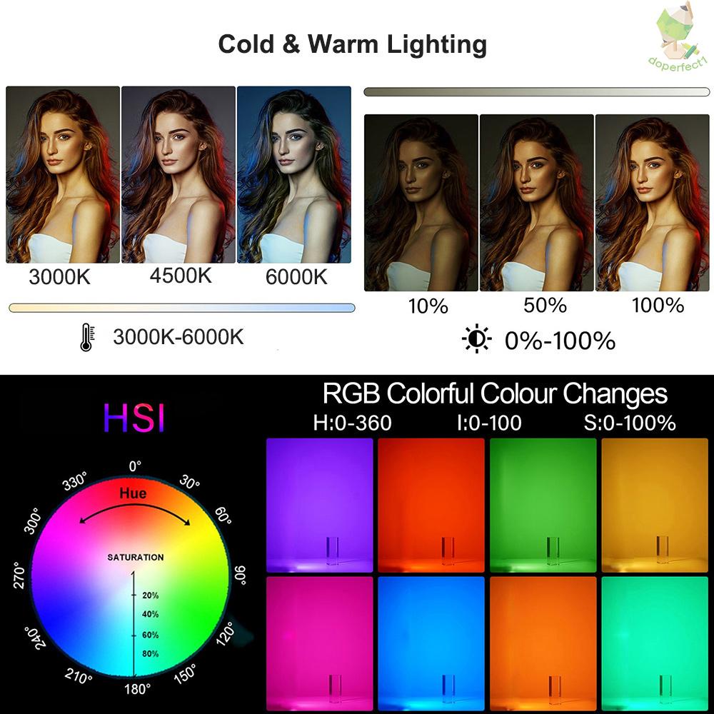 andoer-หลอดไฟ-rgb-led-3000k-6000k-หรี่แสงได้-10-ระดับ-8-9-สําหรับถ่ายภาพ