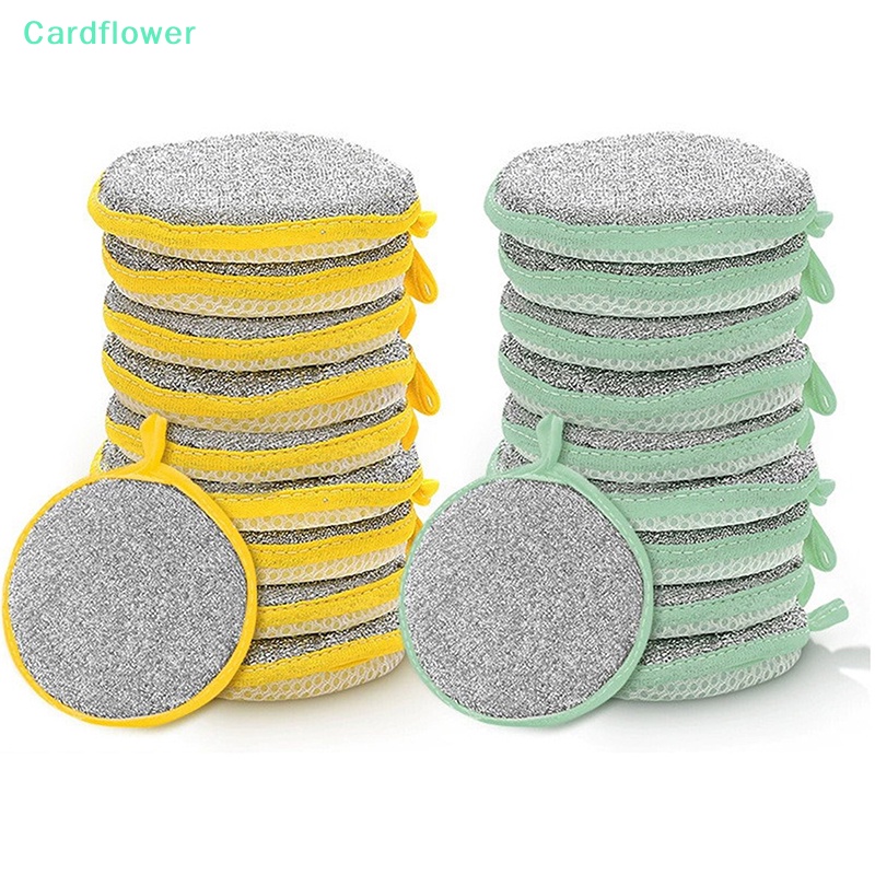 lt-cardflower-gt-ฟองน้ําล้างจาน-แบบสองด้าน-ของใช้ในครัวเรือน-สําหรับล้างจาน-กระทะ-หม้อ-1-5-ชิ้น