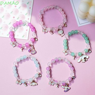 Damao Cinnamoroll สร้อยข้อมือ อารมณ์ แฮนด์เมด Kuromi คริสตัล ลูกปัด เพื่อน ของเล่น เครื่องประดับ สร้อยข้อมือผู้หญิง สไตล์เกาหลี