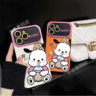 เคสโทรศัพท์มือถือนิ่ม ลายสุนัข Pacha สีชมพู สําหรับ Iphone 11 7p 14pro Max 13pro 12 HS5F