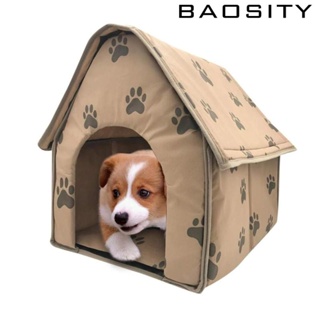 [Baosity] บ้านสัตว์เลี้ยง ขนาดเล็ก แบบพกพา พร้อมหมอน สะดวกสบาย อุปกรณ์เสริม สําหรับสัตว์เลี้ยง สุนัข แมว