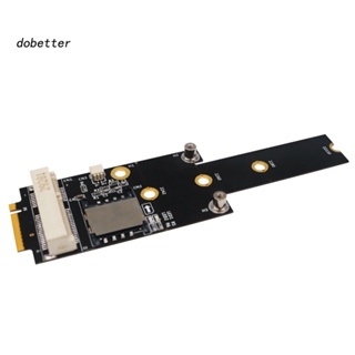 &lt;Dobetter&gt; การ์ดอะแดปเตอร์แปลง Mini PCI-E เป็น NGFF M2 Key M A/E พร้อมช่องใส่ซิม LED