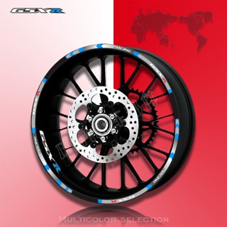 สติกเกอร์สะท้อนแสง สีพิเศษ สําหรับติดขอบล้อรถยนต์ GSX-R GSXR600 750 1000