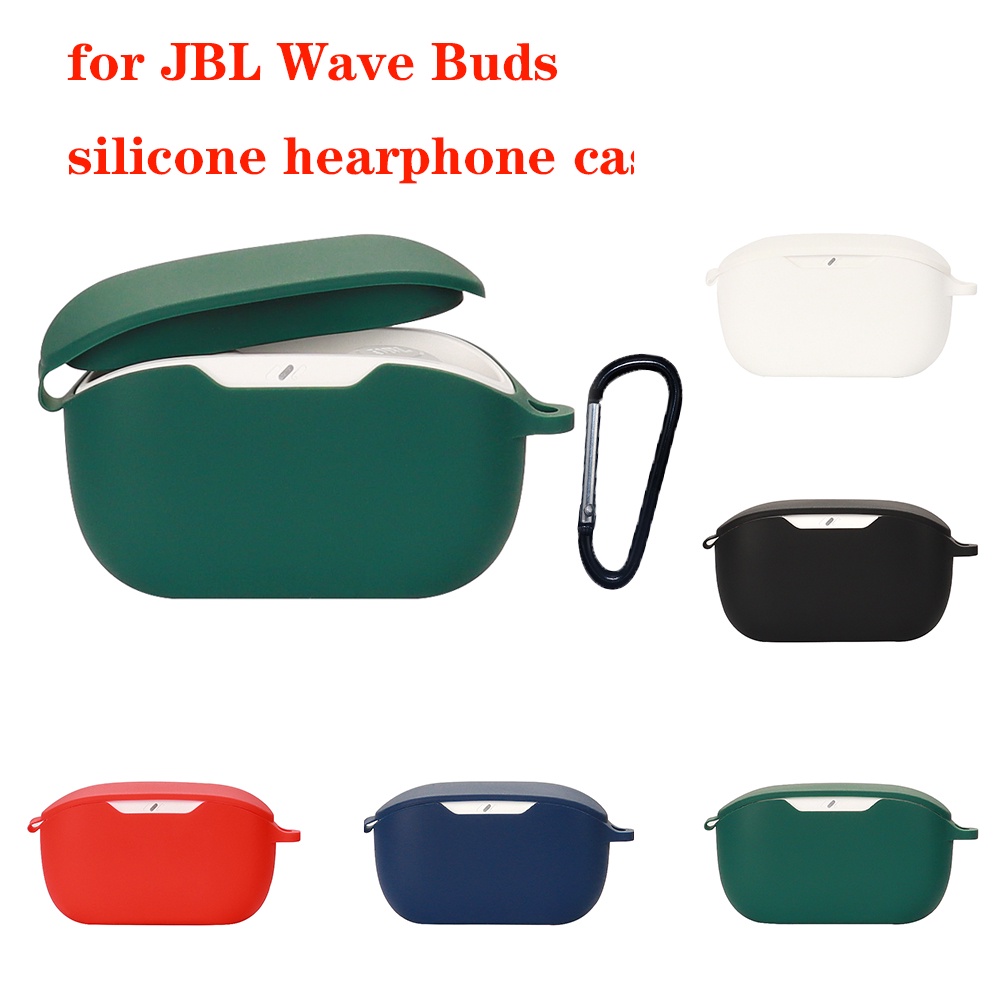 เคสซิลิโคน-กันกระแทก-พร้อมตะขอ-สําหรับหูฟัง-jbl-wave-buds