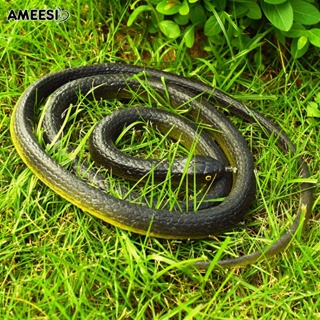 งูปลอม แบบนิ่ม แบบยืดหยุ่น ขนาดกะทัดรัด เหมาะกับวันฮาโลวีน ของเล่นสําหรับสยองขวัญ