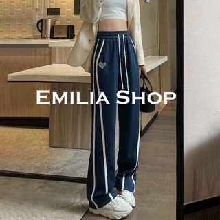 EMILIA SHOP กางเกงขายาว กางเกงเอวสูง สบายสไตล์ y2k 2023 ใหม่ A23L0CZ