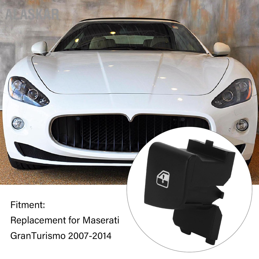 alaskar-ฝาครอบปุ่มสวิตช์หน้าต่างรถยนต์-แบบเปลี่ยน-สําหรับ-maserati-granturismo-2007-2014