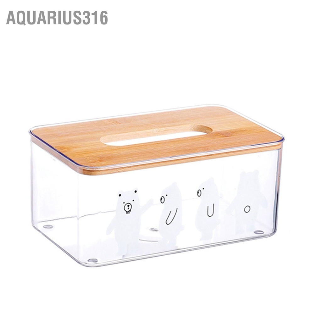 aquarius316-กล่องใส่ทิชชู่ล้างกล่องใส่กระดาษเช็ดหน้าที่ใส่กระดาษเช็ดปากสี่เหลี่ยมผืนผ้า