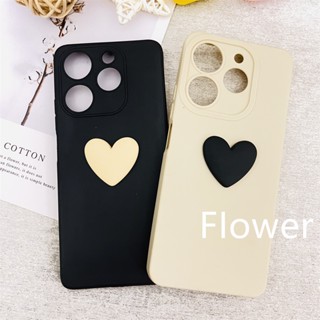 Tecno Spark 10 Pro เคสโทรศัพท์คู่รัก แบบนิ่ม บาง ลายหัวใจน่ารัก
