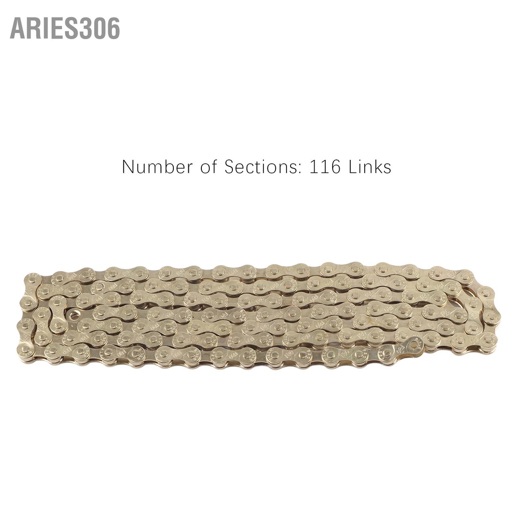 aries306-116-links-โซ่จักรยาน-universal-single-speed-high-strength-mountain-bike-derailleur-chain