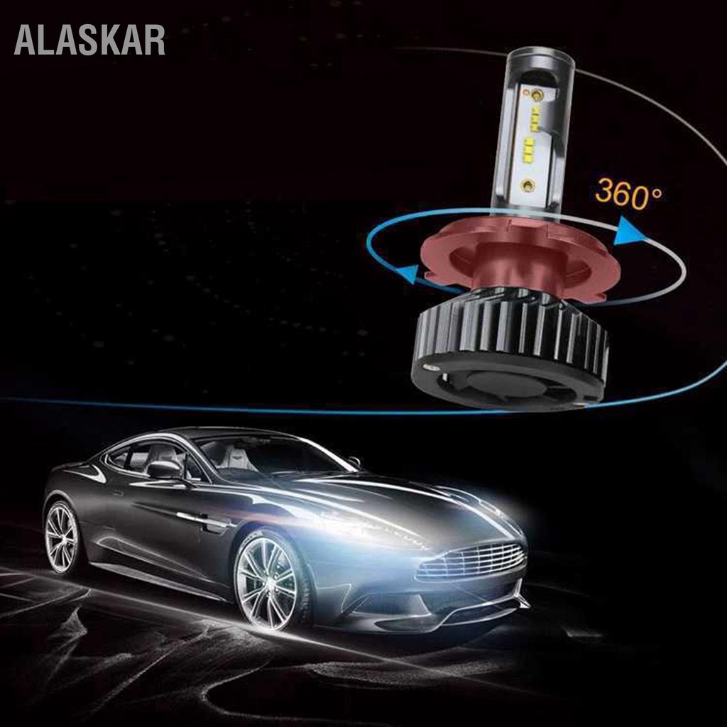 alaskar-ไฟหน้ารถ-led-super-bright-เปลี่ยนหลอดไฟหน้ารถป้องกันการลัดวงจรหลอดไฟอัตโนมัติขนาดเล็ก