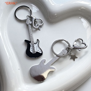 Erhk&gt; Y2k พวงกุญแจ จี้รูปหัวใจ ดาว สีดํา และสีขาว สไตล์วินเทจ เครื่องประดับแฟชั่น สําหรับผู้หญิง