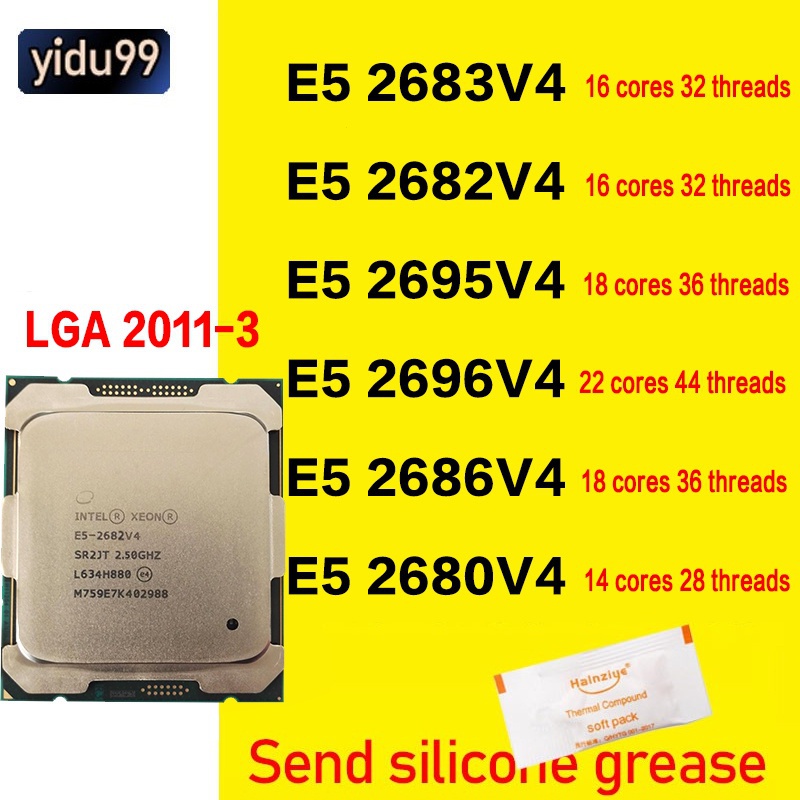 เมนบอร์ดหน่วยประมวลผล Intel Xeon E5-2683V4 E5 2682V4 2695 V4 2696 V4 ...