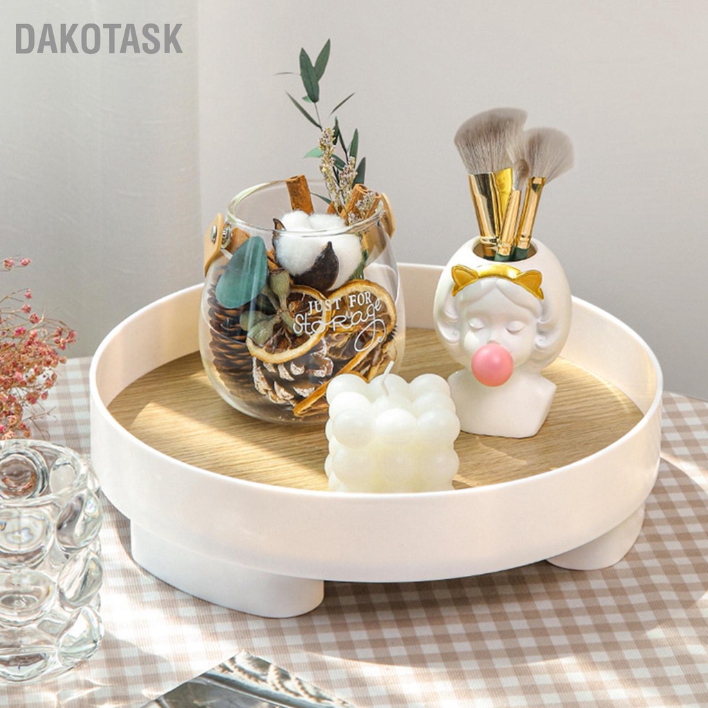 dakotask-ถาดเก็บของตั้งโต๊ะสไตล์นอร์ดิกพื้นผิวขั้นสูงกล่องเก็บเครื่องสำอางแฟชั่นหรูหราสำหรับโฮมออฟฟิศ