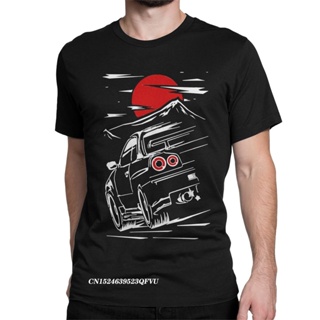 【ใหม่】[COD]เสื้อยืด ผ้าฝ้าย พิมพ์ลาย Skyline GTR 34 Haruna Jdm Sportcar สไตล์วินเทจ สําหรับผู้ชายS-5XL
