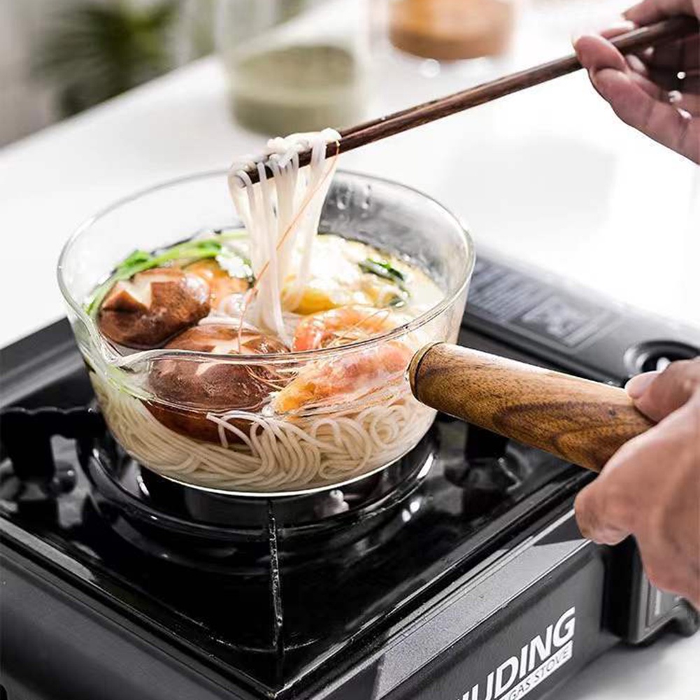 หม้อแก้วกระทะนมพร้อมที่จับ-borosilicate-แก้ว-stovetop-กระทะเครื่องครัวสำหรับน้ำซุปก๋วยเตี๋ยวนม-600ml