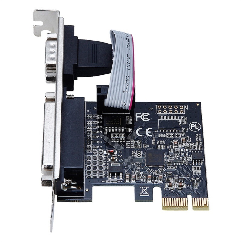 อะแดปเตอร์แปลงการ์ดขยาย-bt-pci-express-rs232-serial-port-com-amp-db25-สําหรับเครื่องพิมพ์