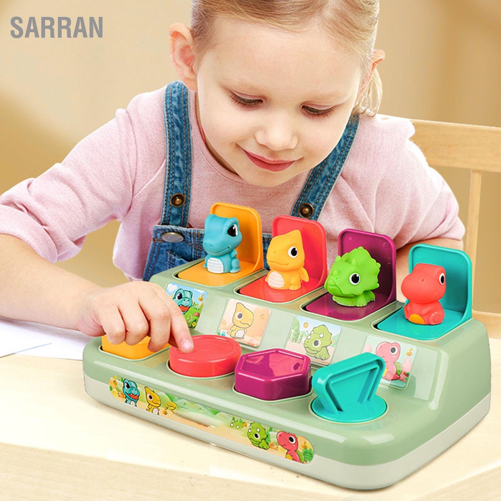 sarran-ของเล่นเด็ก-popup-ของเล่นไดโนเสาร์-การพัฒนาการศึกษาก่อนวัยอันมีสีสันสำหรับเด็กวัยหัดเดิน
