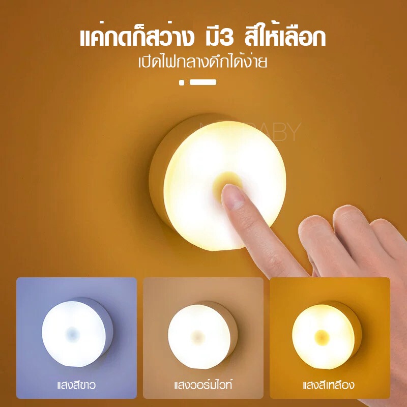 โคมไฟled-โคมไฟหัวเตียง-ไฟ-led-ปรับได้-3-สี-ไม่แสบตา