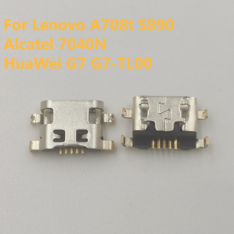 พอร์ตชาร์จ-micro-mini-usb-สําหรับ-lenovo-a708t-s890-alcatel-7040n-huawei-g7-g7-tl00-100-ชิ้น