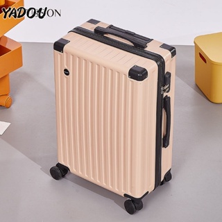 YADOU กระเป๋าเดินทางล้อลาก ยูนิเวอร์แซล ลักษณะสูง มีระดับ กระเป๋าเดินทางน่ารัก ระบบสีครีม