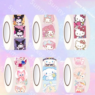 SANRIO สติกเกอร์ กันน้ํา ลายการ์ตูน Kuromi Hello Kitty น่ารัก สําหรับตกแต่งของเล่นเด็ก 200 ชิ้น