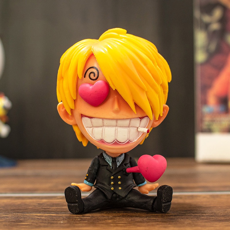 ภาพสินค้าตุ๊กตาฟิกเกอร์ One Piece Luffy Zoro Sanji ขนาดเล็ก 8-10 ซม. ของเล่นสําหรับเด็ก จากร้าน feiyangshop.th บน Shopee ภาพที่ 8