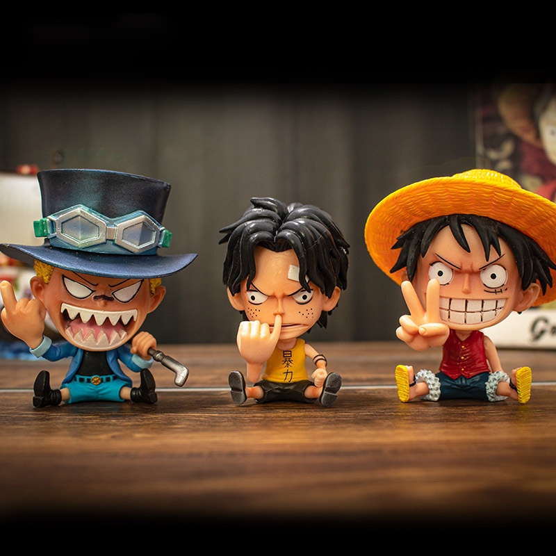 ภาพสินค้าตุ๊กตาฟิกเกอร์ One Piece Luffy Zoro Sanji ขนาดเล็ก 8-10 ซม. ของเล่นสําหรับเด็ก จากร้าน feiyangshop.th บน Shopee ภาพที่ 2