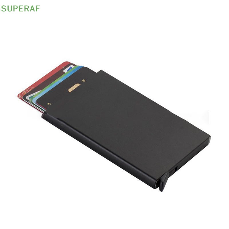 superaf-ขายดี-กระเป๋าสตางค์-ช่องใส่บัตรเครดิต-บัตรประจําตัวประชาชน-อลูมิเนียม-โลหะ-แบบบาง-กันขโมย-สําหรับผู้หญิง-ผู้ชาย