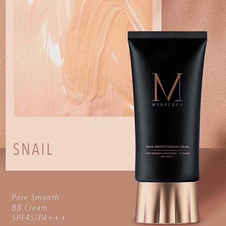 เมอร์เรก้า-บีบีหอยทาก-หลอด-merrezca-snail-smooth-pore-bb-cream-50ml