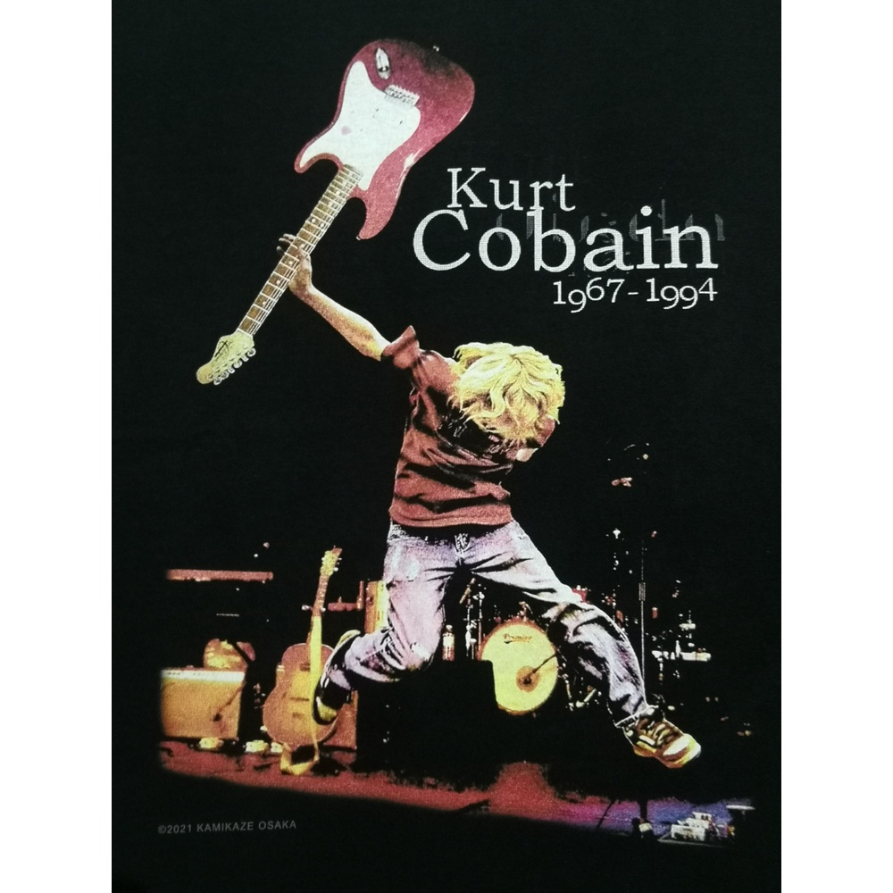 เสื้อวงนำเข้า-kurt-cobain-1976-1994-parody-nirvana-grunge-sonic-youth-soundgarden-pearl-jam-style-vintage-t-shirt