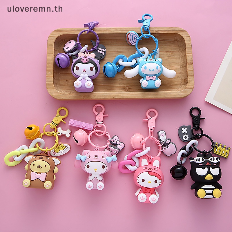 Ulo พวงกุญแจ จี้ตุ๊กตาการ์ตูน Sanrio Cinnamon Dog Melody น่ารัก สําหรับห้อยกระเป๋า Shopee Thailand