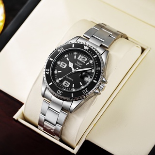 นาฬิกาข้อมือควอตซ์แฟชั่น สายแสตนเลส กันน้ํา คุณภาพสูง สไตล์นักธุรกิจ สําหรับผู้ชาย