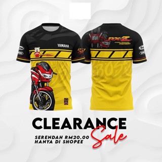 【สินค้าใหม่ พร้อมส่ง】เสื้อยืดแขนสั้น พิมพ์ลาย BAJU JERSEY YAMAHA RXZ 3D สําหรับผู้ชาย ผู้หญิง