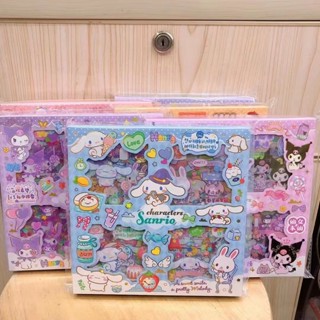 สติกเกอร์เลเซอร์ ลาย Sanrio Melody Cinnamoroll สําหรับตกแต่งสมุดภาพ สมุดภาพ 32 แผ่น