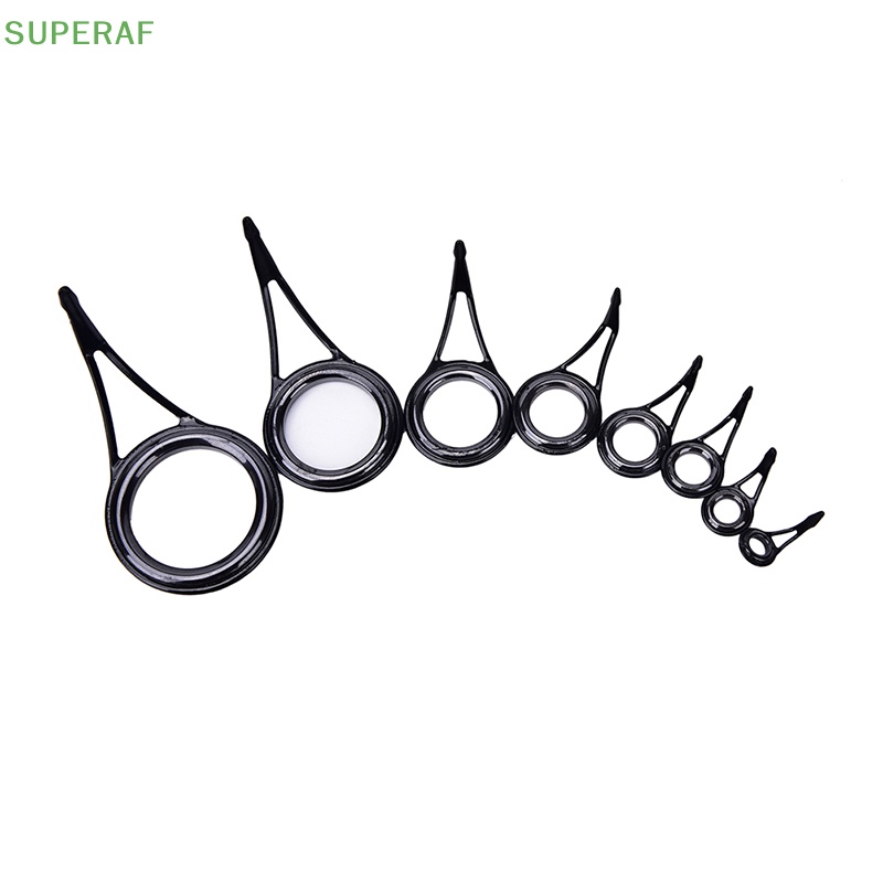 superaf-ชุดแหวนไกด์คันเบ็ดตกปลา-ทรงกลม-8-ขนาด-ขายดี-8-ชิ้น