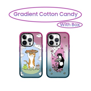Casetify เคสโทรศัพท์มือถือ ผ้าฝ้าย แบบแข็ง ไล่โทนสี สีแคนดี้ สําหรับ iPhone 12 13 14 Pro Max