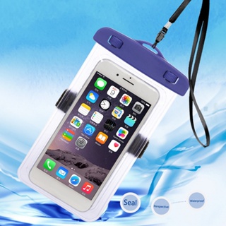 Rich2.br กระเป๋าใส่โทรศัพท์มือถือ PVC กันน้ํา กันรอยขีดข่วน กันกระแทก สําหรับตั้งแคมป์ ชายหาด เล่นกีฬาทางน้ํา 1 ชุด