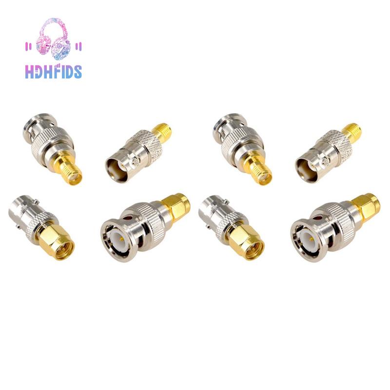 ชุดอะแดปเตอร์เชื่อมต่อวิทยุ SMA เป็น BNC RF 2 ชุด สําหรับวิทยุมือถือ
