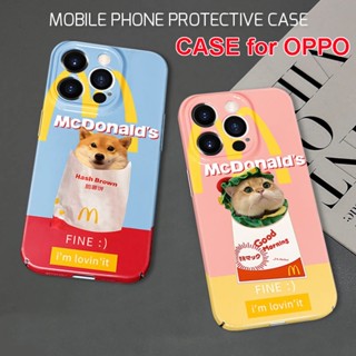 เคสโทรศัพท์มือถือแบบแข็ง ลายการ์ตูนสุนัข McDonalds น่ารัก สําหรับ OPPO Reno8T 5G Reno8 Pro Reno8 Reno7 Z Reno7 Pro Reno6 Pro Reno5 Reno4 Z Reno3