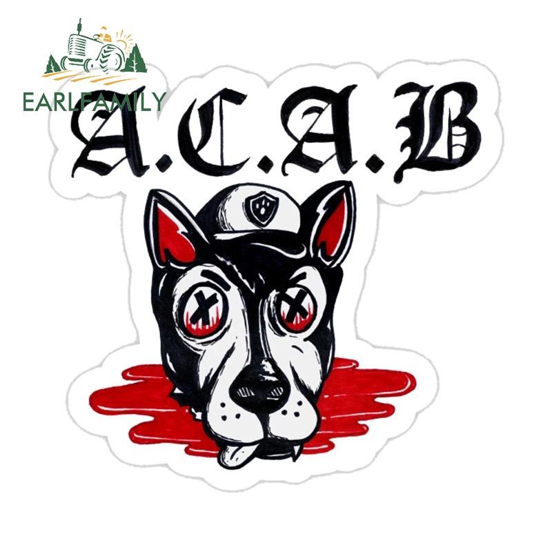 earlfamily-สติกเกอร์ไวนิล-acab-13-ซม-สําหรับติดตกแต่งประตูรถยนต์-แล็ปท็อป