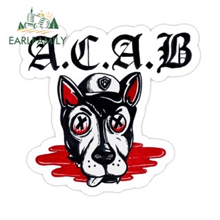 Earlfamily สติกเกอร์ไวนิล ACAB 13 ซม. สําหรับติดตกแต่งประตูรถยนต์ แล็ปท็อป