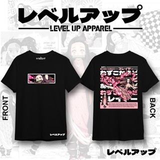 ราคาถูก Nezuko Kamado Demon Slayer เสื้อยืดอะนิเมะ ผ้าฝ้าย 100% TEE เสื้อคู่