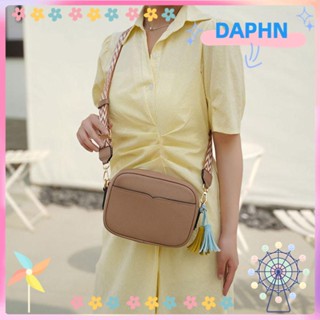 Daphs กระเป๋าสะพายข้าง หนัง PU ขนาดเล็ก สีพื้น สําหรับผู้หญิง