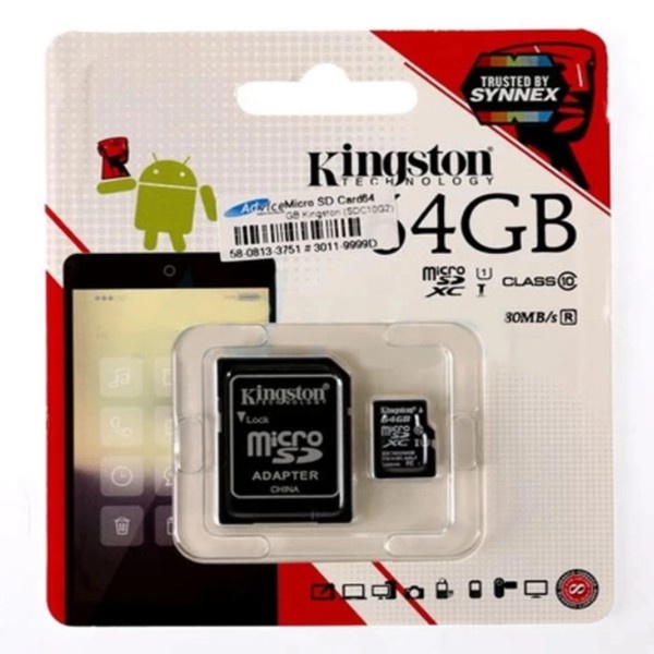 64-gb-micro-sd-card-ของแท้-100-ไมโครเอสดีการ์ด-kingston-class-10