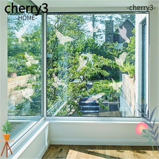 Cherry3 สติกเกอร์ฟิล์ม ลายผีเสื้อ นก กันชน สําหรับติดตกแต่งหน้าต่าง 24 ชิ้น ต่อชุด