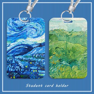 เคสการ์ดรถตู้ รถบัส ภาพวาดสีน้ํามัน หรูหรา ป้องกันรอย ควบคุมเข้ามหาวิทยาลัย