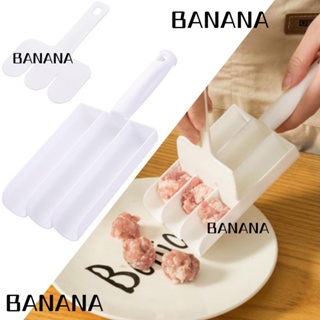 Banana1 เครื่องทํามีทบอล แบบสามชั้น ใช้ง่าย ไม่เหนียวติด สร้างสรรค์ สําหรับทําอาหาร